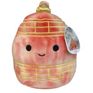 Jolly the Ornament Squishmallow Christmas Squad Plush Toy 8" Tie-Dye Pink NWT